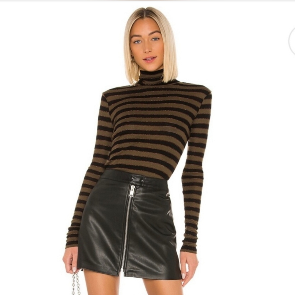 AllSaints - Lena Skirt - Faux Leather - Size 6 - Picture 3 of 10
